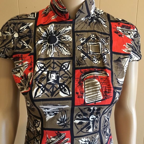 Vintage 1950’s Hawaiian Cheongsam - Picture 2 of 8